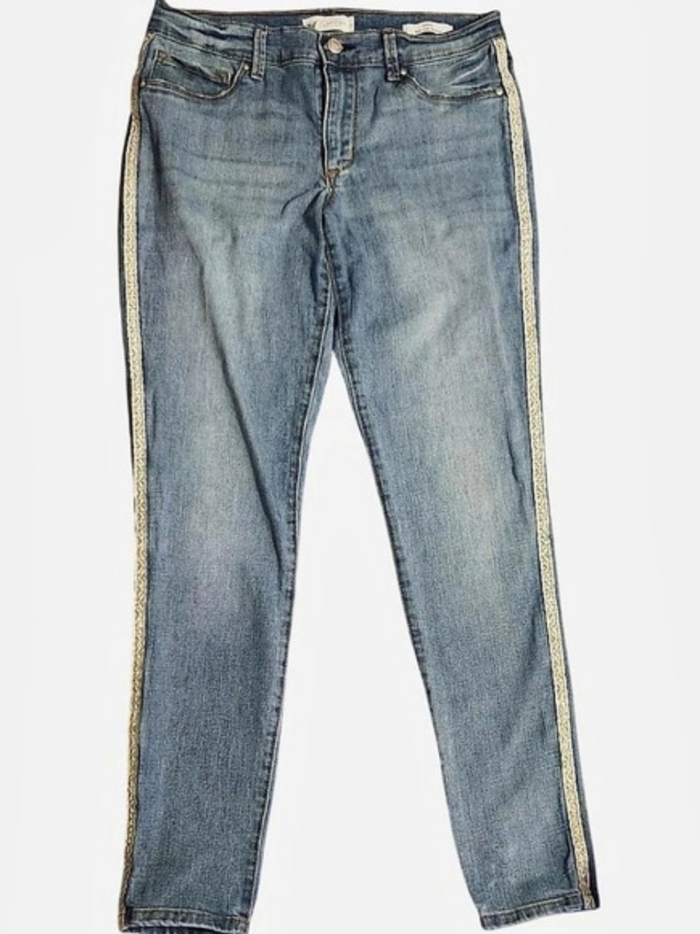 Jessica Simpson Poppy Mid-Rise Skinny Jeans Blue Size 6